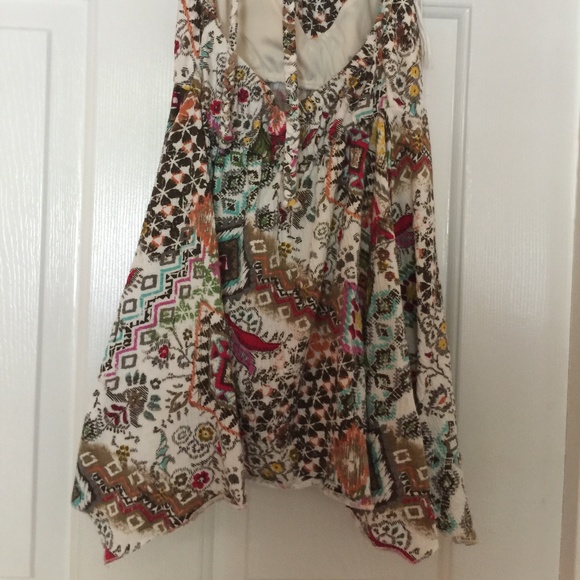 Bella du Jour Boho top multi-color sz small women - Picture 6 of 7